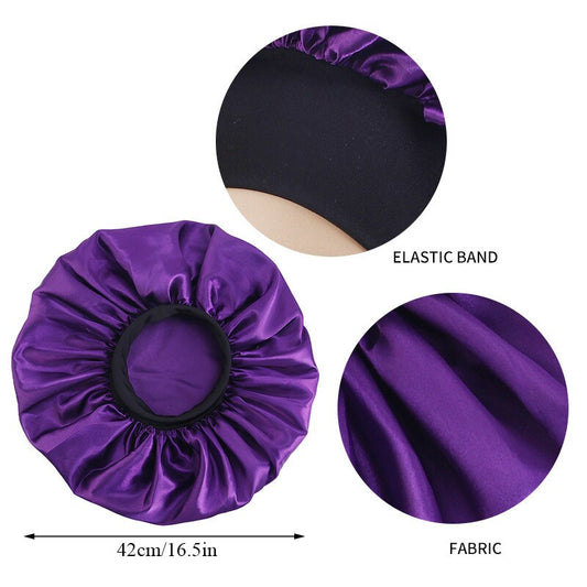 Satin Round Cap Sleep Hat